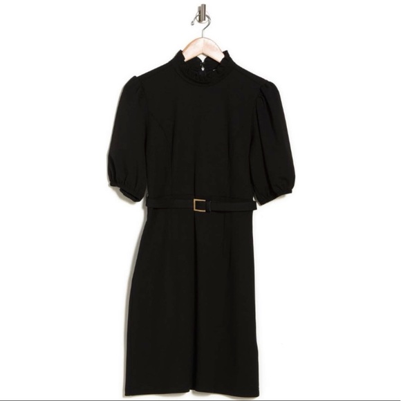 Nanette Lepore belted stretch crepe dress –– NWT - Picture 4 of 16